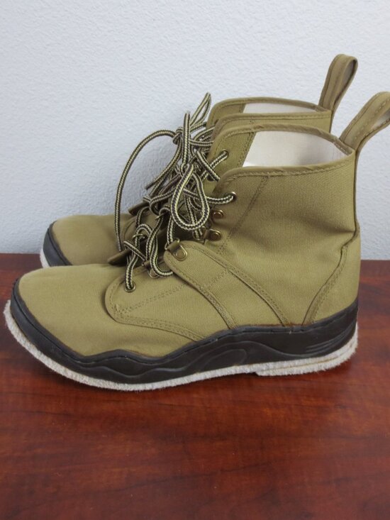 Hodgman Fishing Canvas Boots Men\'s Size 11 Army Green